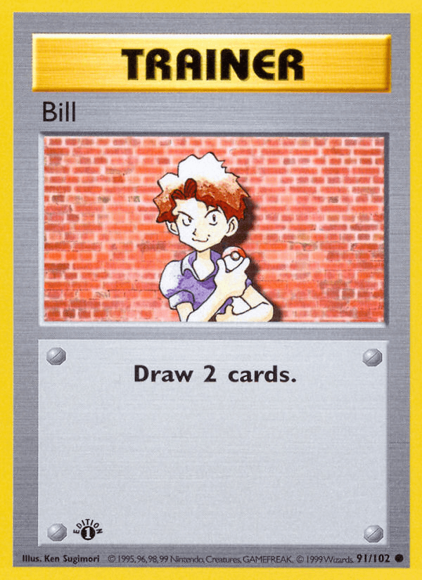 Bill (91/102) (Shadowless) [Base Set 1st Edition] (Online Only)