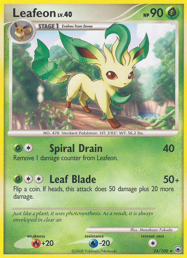 Leafeon (24/100) (Theme Deck Exclusive) [Diamond & Pearl: Majestic Dawn] (Online Only)