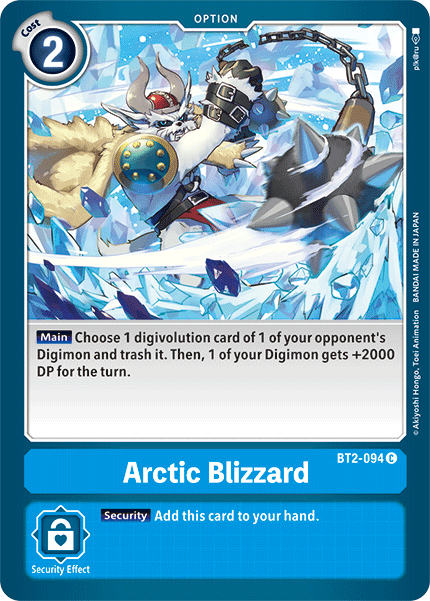 Arctic Blizzard [BT2-094] [Release Special Booster Ver.1.5] (ONLINE ORDER ONLY)