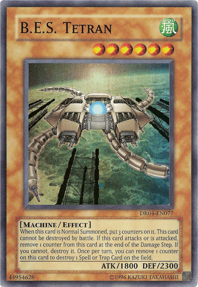 B.E.S. Tetran [DR04-EN077] Super Rare (ONLINE ORDER ONLY)