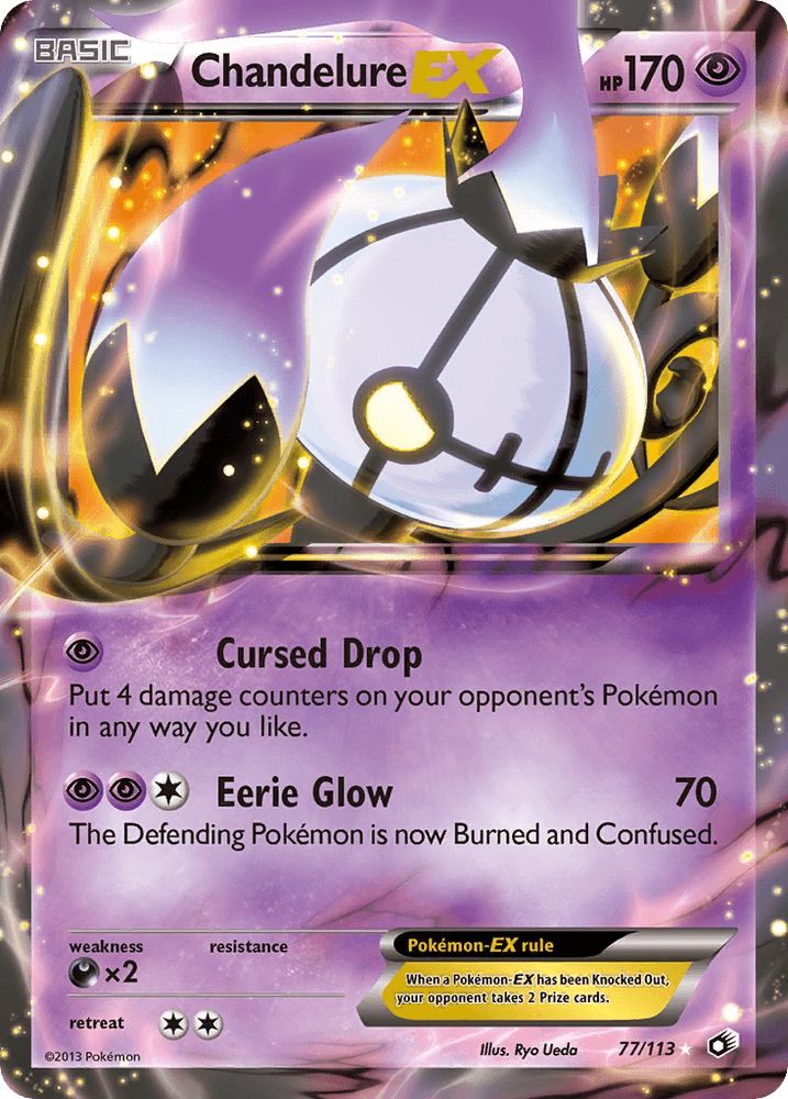 Chandelure EX (77/113) [Black & White: Legendary Treasures] (Online Only)