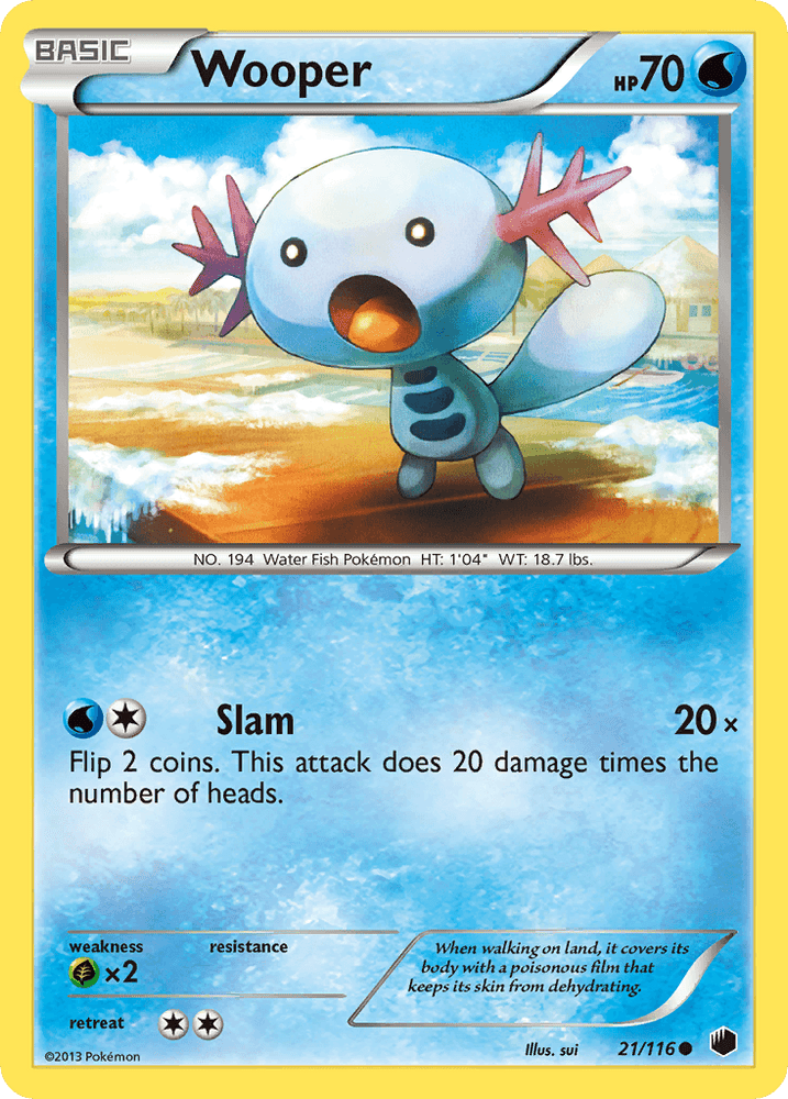 Wooper (21/116) [Black & White: Plasma Freeze] (Online Only)