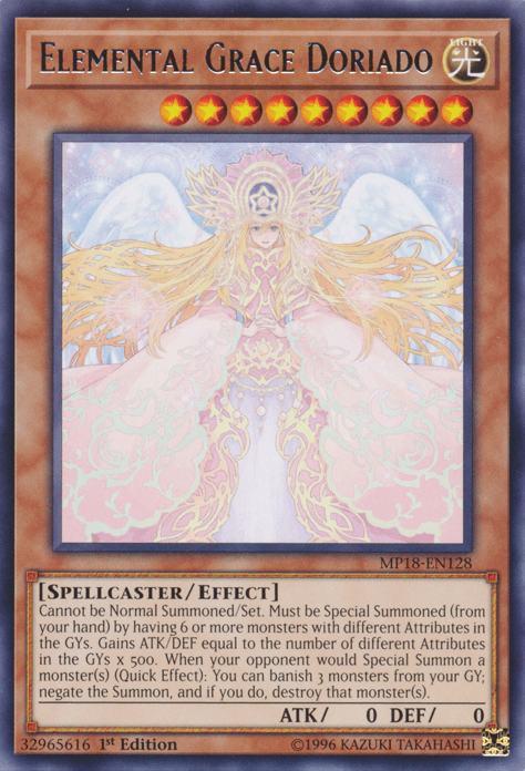 Elemental Grace Doriado [MP18-EN128] Rare (ONLINE ORDER ONLY)