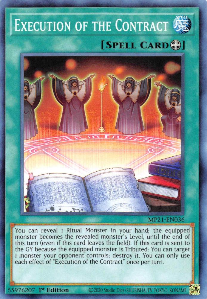 Execution of the Contract [MP21-EN036] Common (ONLINE ORDER ONLY)