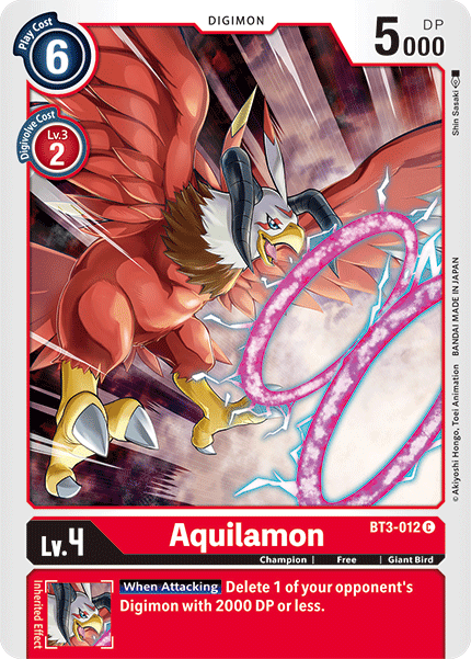 Aquilamon [BT3-012] [Release Special Booster Ver.1.5] (ONLINE ORDER ONLY)