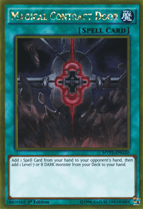 Magical Contract Door [MVP1-ENG20] Gold Rare (ONLINE ORDER ONLY)