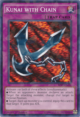 Kunai with Chain [BP03-EN210] Shatterfoil Rare (ONLINE ORDER ONLY)