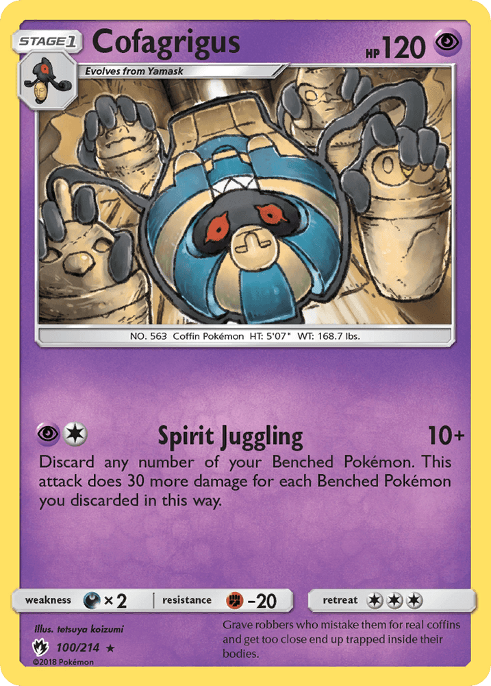 Cofagrigus (100/214) [Sun & Moon: Lost Thunder] (Online Only)