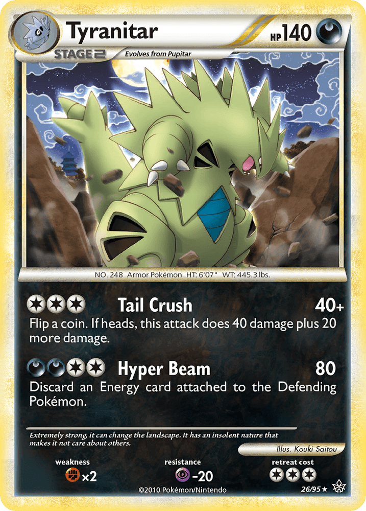 Tyranitar (26/95) [HeartGold & SoulSilver: Unleashed] (Online Only)