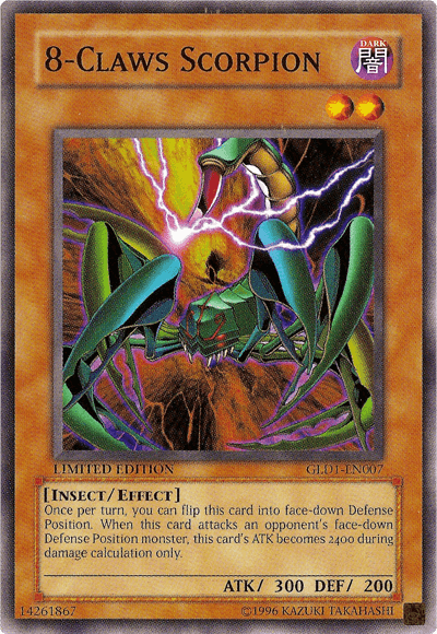 8-Claws Scorpion [GLD1-EN007] Common (ONLINE ORDER ONLY)