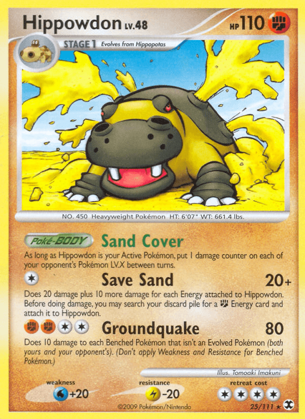 Hippowdon (25/111) [Platinum: Rising Rivals] (Online Only)