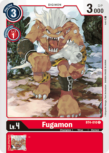 Fugamon [BT4-010] [Great Legend] (ONLINE ORDER ONLY)