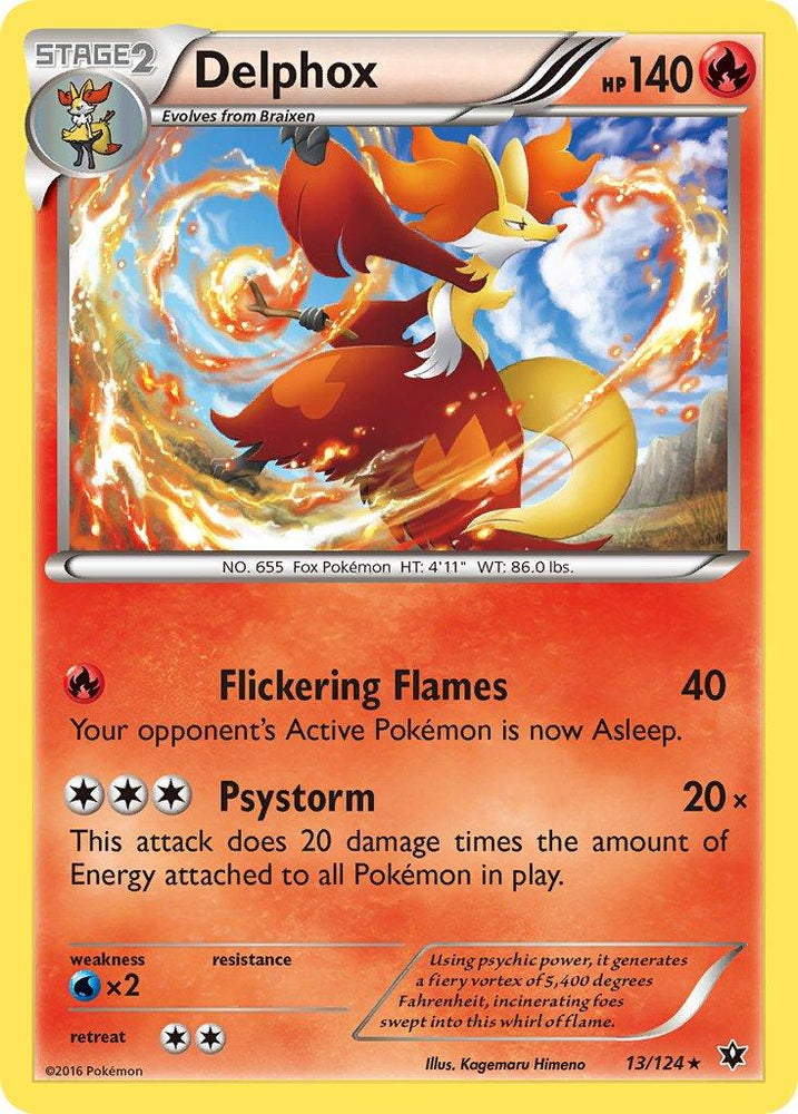 Delphox (13/124) (Theme Deck Exclusive) [XY: Fates Collide] (Online Only)