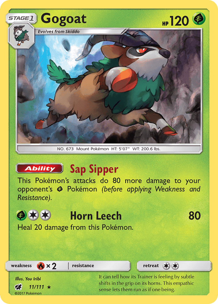 Gogoat (11/111) [Sun & Moon: Crimson Invasion] (Online Only)