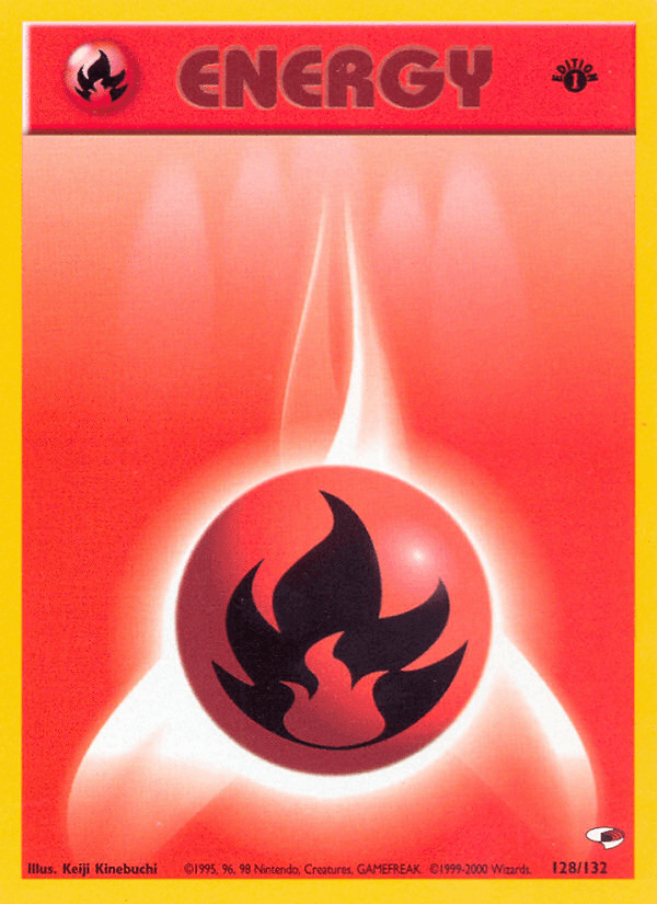 Fire Energy (128/132) [Gym Heroes 1st Edition] (Online Only)
