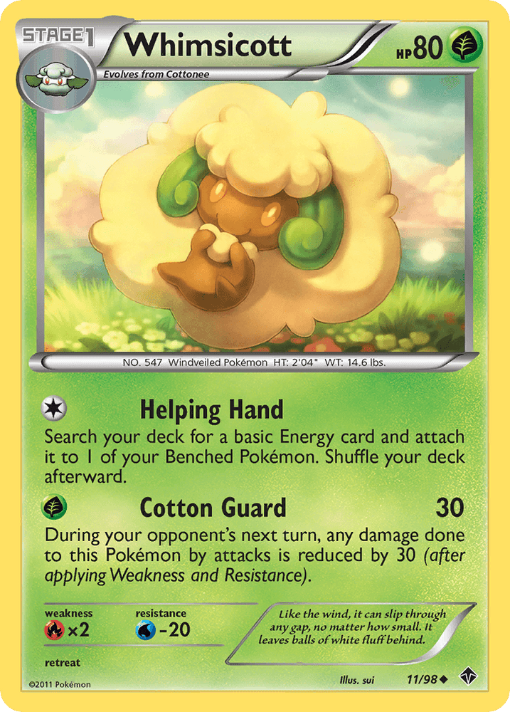 Whimsicott (11/98) [Black & White: Emerging Powers] (Online Only)
