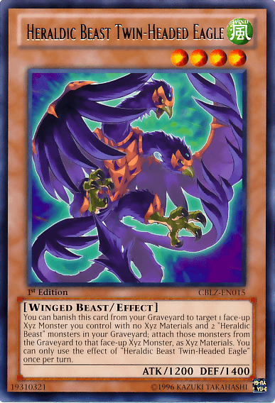 Heraldic Beast Twin-Headed Eagle [CBLZ-EN015] Rare (ONLINE ORDER ONLY)