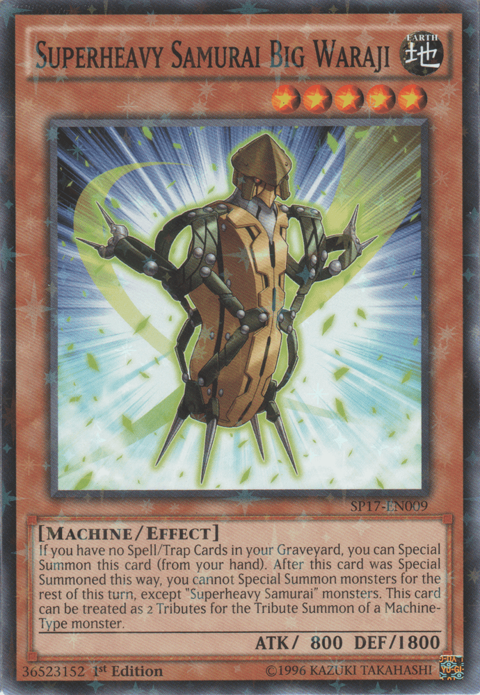 Superheavy Samurai Big Waraji [SP17-EN009] Starfoil Rare (ONLINE ORDER ONLY)
