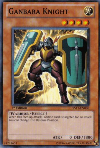 Ganbara Knight [YS11-EN006] Common (ONLINE ORDER ONLY)
