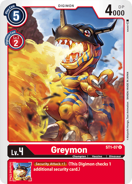 Greymon [ST1-07] [Starter Deck: Gaia Red] (ONLINE ORDER ONLY)