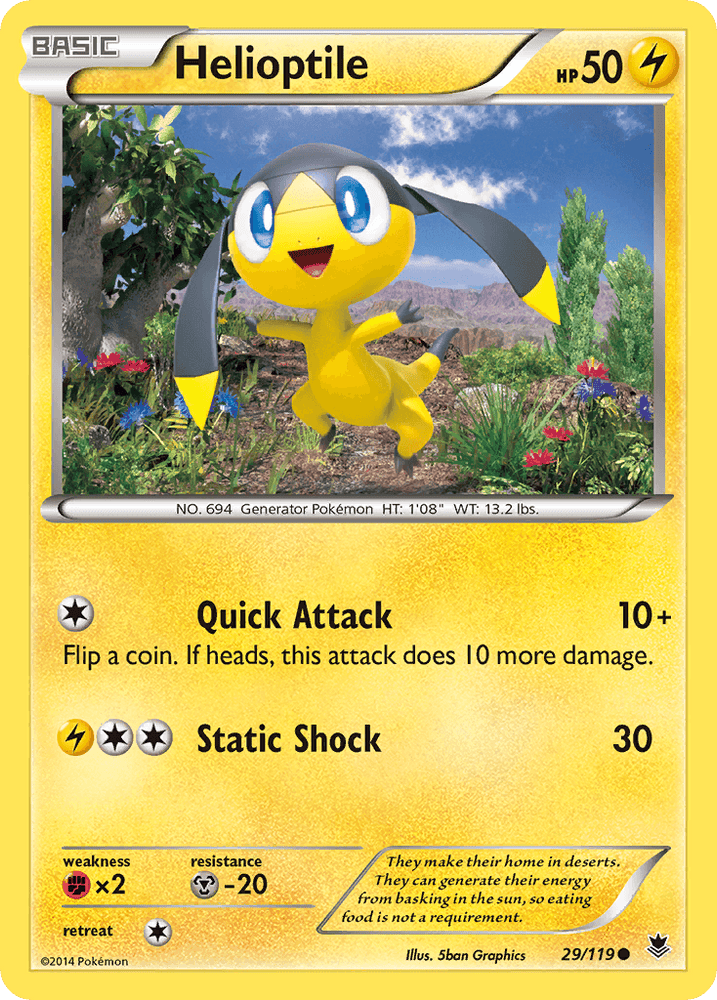Helioptile (29/119) [XY: Phantom Forces] (Online Only)