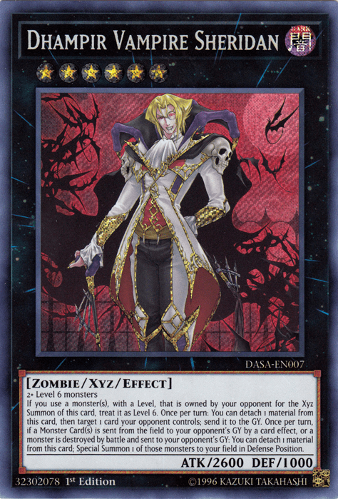 Dhampir Vampire Sheridan [DASA-EN007] Secret Rare (ONLINE ORDER ONLY)