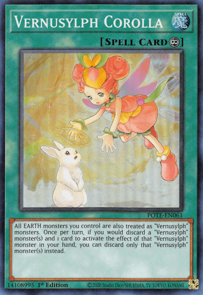 Vernusylph Corolla [POTE-EN061] Super Rare (ONLINE ORDER ONLY)