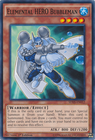 Elemental Hero Bubbleman [SDHS-EN012] Common (ONLINE ORDER ONLY)