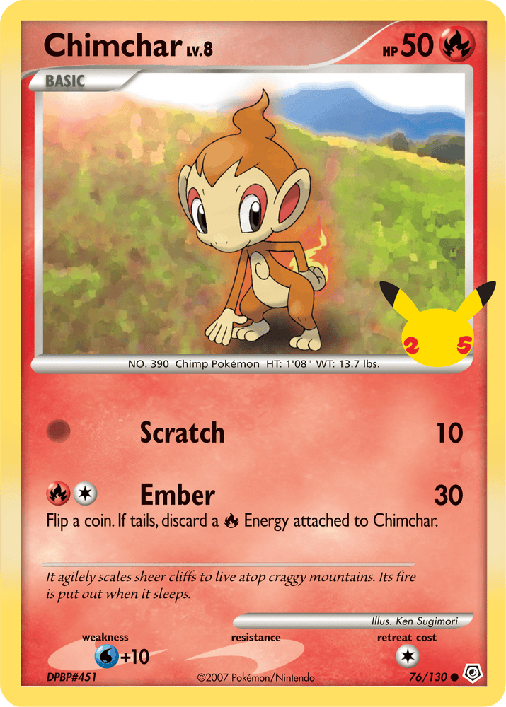 Chimchar (76/130) [First Partner Pack] (Online Only)