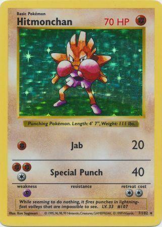 Hitmonchan (7/102) [Base Set Shadowless Unlimited] (Online Only)