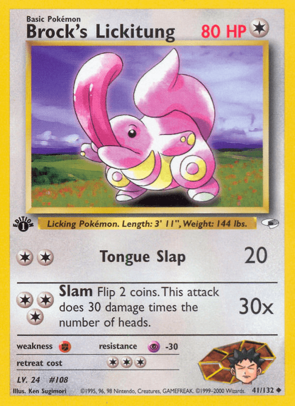Brock's Lickitung (41/132) [Gym Heroes 1st Edition] (Online Only)