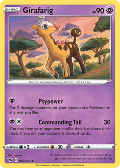 Girafarig (065/185) [Sword & Shield: Vivid Voltage] (Online Only)