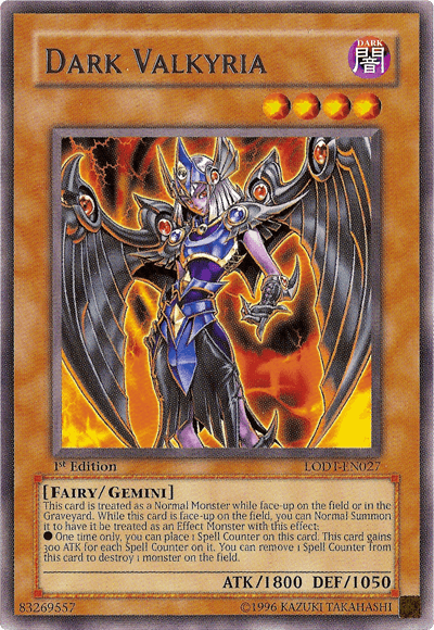 Dark Valkyria [LODT-EN027] Rare (ONLINE ORDER ONLY)