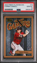 2023 TOPPS FINEST FLASHBACKS CORBIN CARROLL  #14 - PSA 10 (Online Order Only)