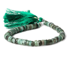 5mm - 6mm Brazilian Emerald Faceted Heshi Beads 8 inch 85 pieces (ONLINE ORDER ONLY)