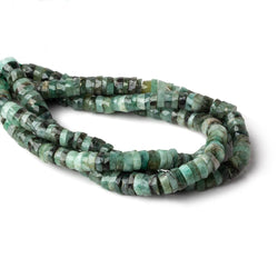 5mm - 6mm Brazilian Emerald Faceted Heshi Beads 8 inch 85 pieces (ONLINE ORDER ONLY)