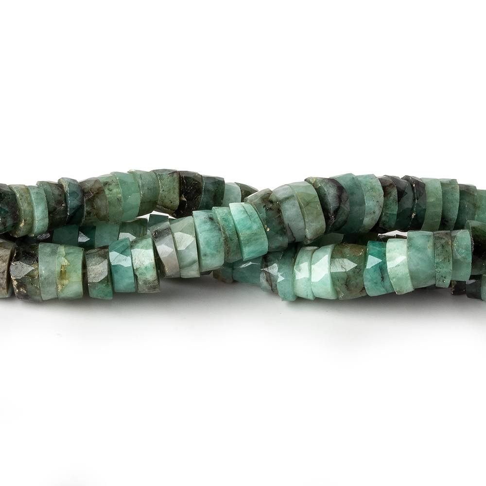 5mm - 6mm Brazilian Emerald Faceted Heshi Beads 8 inch 85 pieces (ONLINE ORDER ONLY)