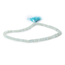 5mm Aquamarine Plain Square Heshi Beads 16 inch 318 pieces (ONLINE ORDER ONLY)
