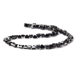 5mm Black Spinel bezel faceted square beads 13.5 inch 78 beads (ONLINE ORDER ONLY)