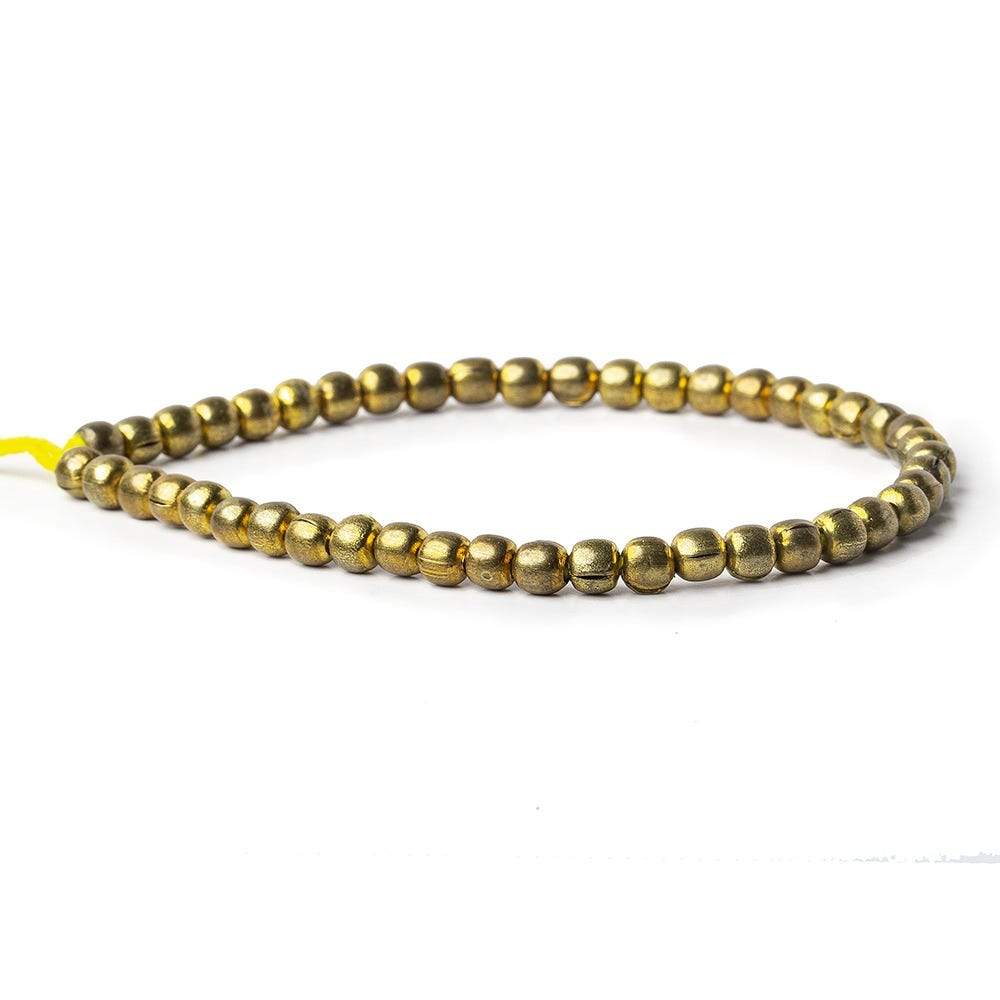 5mm Brass Plain Round Beads 44 beads 8inch (ONLINE ORDER ONLY)