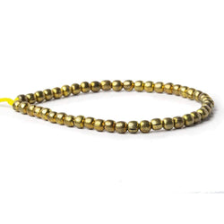5mm Brass Plain Round Beads 44 beads 8inch (ONLINE ORDER ONLY)
