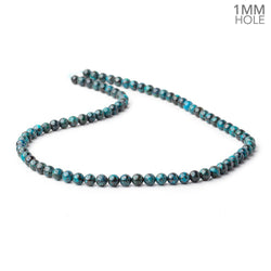 5mm Chrysocolla Plain Rounds 16 inch 79 Beads 1mm Large Hole A (ONLINE ORDER ONLY)