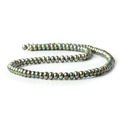 5mm Green Center Drill Button Pearl, 15 inch (ONLINE ORDER ONLY)