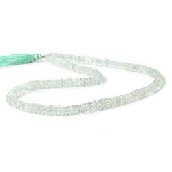 5mm Prasiolite Plain Square Heshi Beads 16 inch (ONLINE ORDER ONLY)