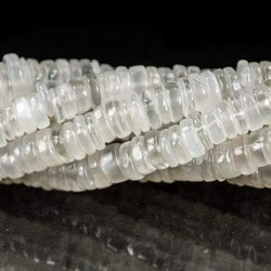 5mm White Moonstone Heshi Beads 220 beads (ONLINE ORDER ONLY)