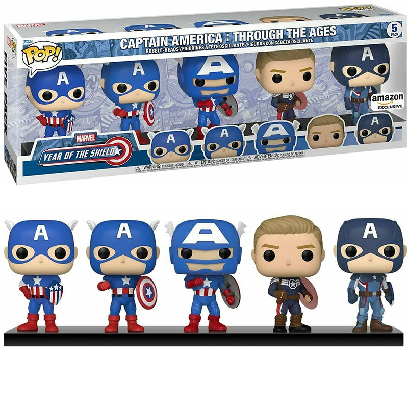 Captain America : Through the Ages 5-Pack - Amazon Exclusive (Online Order Only)