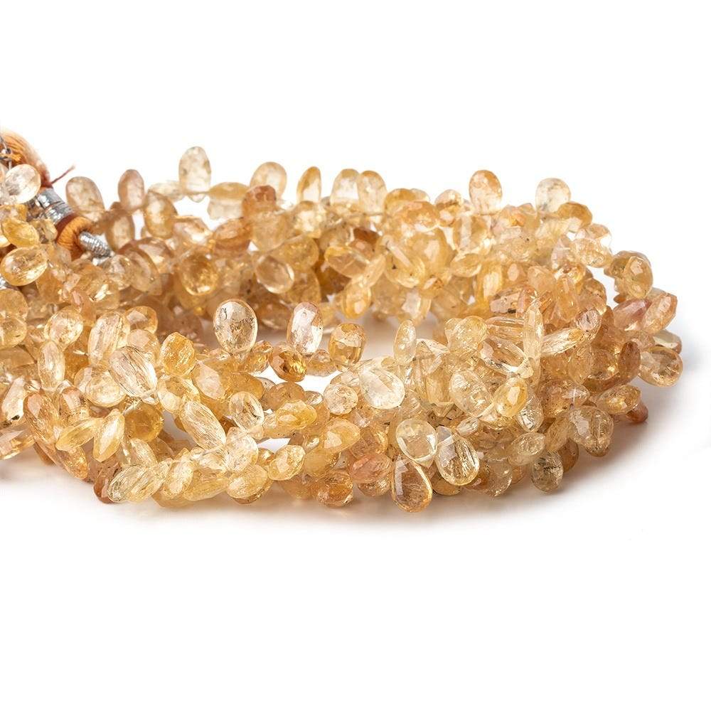 5x3-6x5mm Imperial Topaz Faceted Pear Beads 8 inch 84 pieces A (ONLINE ORDER ONLY)