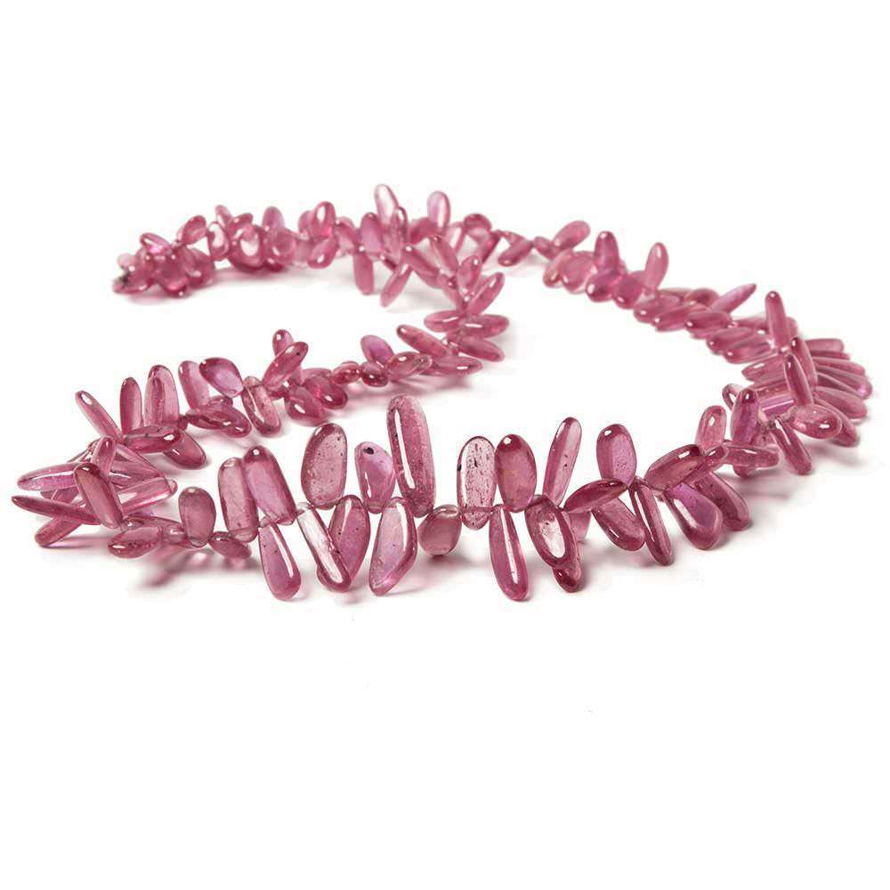 5x3-9x4mm Ruby glass filled plain free shape beads 18  inch 210 pieces (ONLINE ORDER ONLY)