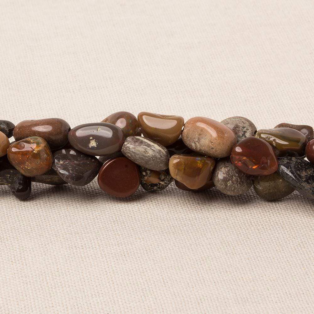 5x4-11x7mm Ethiopian Boulder Opal plain nugget beads 18 inch 60 pieces (ONLINE ORDER ONLY)