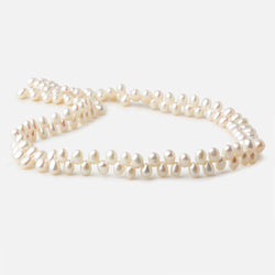 4x6mm Off White top drilled Oval freshwater pearls 15.5 inch 133 pieces A (ONLINE ORDER ONLY)